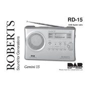 Roberts Gemini RD15 DAB 0 manual cover