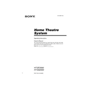 Sony HT-SF2000 manual cover