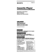 Sony WM-EX1 manual cover