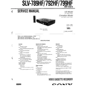 Sony SLV-789HF manual cover