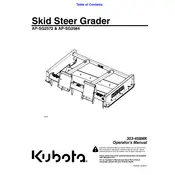 Kubota AP-SG2584 Grader manual cover