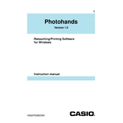 Casio Photohands Ver.1.0 Software manual cover