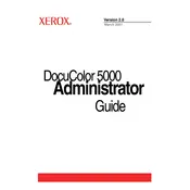 Xerox DocuColor 5000 Printer manual cover