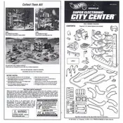 Hot Wheels Mattel Super Electronic City Center 19815 Toy manual cover