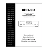 Rotel RCD-991 CD Player manual cover