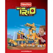 Fisher Price Mattel Trio Wrecking Ball Crane R2136 Toy manual cover