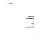 Canon G4000 Series manual cover