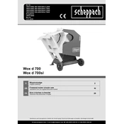 Scheppach WOX D 700 1905114903 Saw manual cover