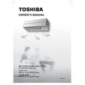 Toshiba RAS-13SAV Air Conditioner manual cover