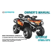 CFMOTO CFORCE CF800-2 EPS 2016 ATV manual cover