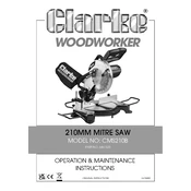 Clarke 6461520 CMS210B 210mm Mitre Saw manual cover