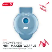 Dash DMF001 Snowflake Mini Maker Waffle manual cover