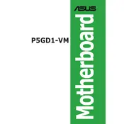 ASUS P5GD1-VM Motherboard manual cover