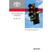 Toyota Highlander Hybrid 2017 SUV manual cover