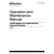 Perkins 1204F-E44TA Engine manual cover