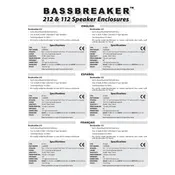 Fender Bassbreaker BB 112 Enclosure manual cover