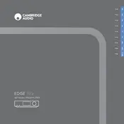 Cambridge Audio EDGE NQ Preamplifier manual cover