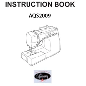 Janome AQS2009 manual cover