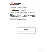 Mitsubishi MDG-A4V-R Relay manual cover