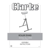 Clarke 6500962 CRSF2 Roller Stand manual cover