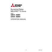 Mitsubishi CBV2-A02S1 Relay manual cover