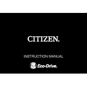 Citizen 8635 Watch manual cover