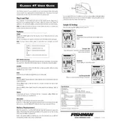 Fishman Classic 4T Preamplifier manual cover