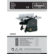 Scheppach HMS850 5802201903 Planing Machine manual cover