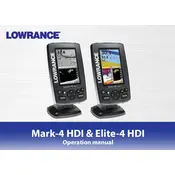 Lowrance Elite-4 HDI Fish Finder manual cover