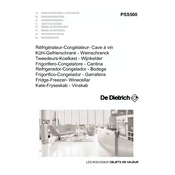 De Dietrich PSS500 Refrigerator manual cover