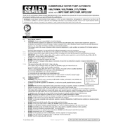 Sealey WPC100P Pump manual cover