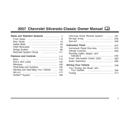 Chevrolet Silverado Classic 2007 manual cover