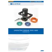 Blastrac BHG-1800 Grinder manual cover