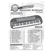 Bontempi 15 4909 Electronic Keyboard manual cover