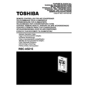 Toshiba RBC-AS21E Remote Control manual cover