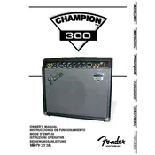 Fender Champion 300 2367300930 120V 60Hz US Amplifier manual cover