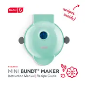 Dash DBCM100 Mini Bundt Maker manual cover