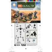 Mega Construx Mattel Halo Spartan Trailblazer GVP36 Construction Set manual cover