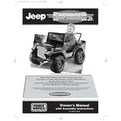 Power Wheels Mattel Jeep Enforcer Jr 74547 Toy manual cover