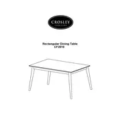 Crosley CF2010 Table manual cover