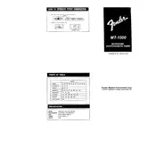 Fender MT-1000 Tuner manual cover