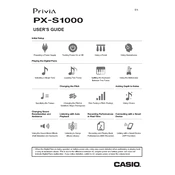 Casio Privia PXS1000 Keyboard manual cover