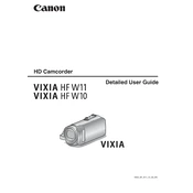 Canon VIXIA HF W10 manual cover