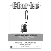 Clarke 7230400 CWBP300 Submersible Water Butt Pump manual cover