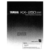 Yamaha KX-250 Cassette Deck manual cover