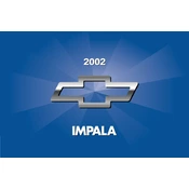 Chevrolet Impala 2002 manual cover