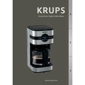 Krups KM205D50 Coffee Machine manual cover