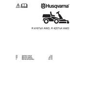 Husqvarna R 419TsX AWD Lawn Mower manual cover