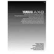 Yamaha AX-9 Amplifier manual cover