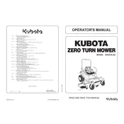 Kubota ZG327A-AU Mower manual cover